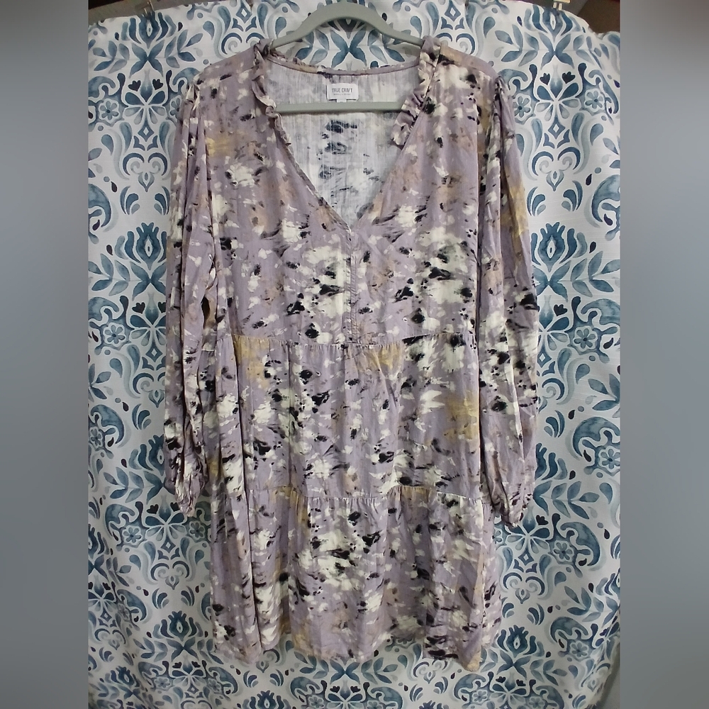True Craft Floral Tiered Dress
